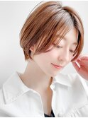 ♪大人ショートボブ丸みショートカットマッシュショート前髪なし