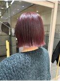 【廣田未来】ブリーチなしレッドカラー♪