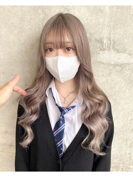 ガルボ ヘアー(garbo hair) ハイトーン ケアブリーチ エクステ グレー 10代 20代