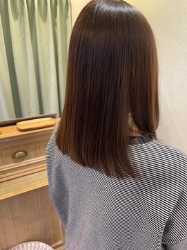 ハクバイジェービー 稲毛(hak by jb) 似合わせカット/メルディカラー/フェミニンロング