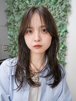 ホロン 池袋(HOLON)&nbsp;池袋HOLON【レイヤーカット/暗めカラー/オリーブベージュ/前髪】