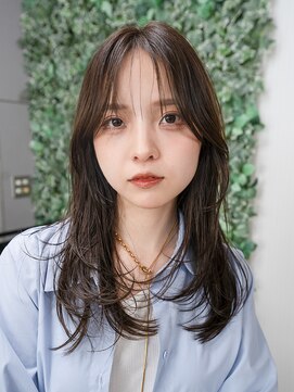 ホロン 池袋(HOLON) 池袋美容室HOLON【顔まわりレイヤー×オリーブベージュ】
