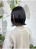 切りっぱなしボブ/グレージュ/前髪/ストレート/柏美容室