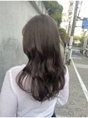 レイヤーカット/オリーブブラウン/透明感カラー