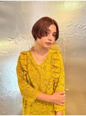 大人なフェミニンショートボブ
