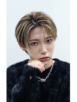 ボンド トウキョウ(BOND TOKYO)&nbsp;ハイライトコンマバング　センターパート/ニュアンスパーマ/渋谷