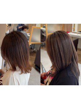 気になる生え際まで【白髪ぼかし】でしっかりカバー☆年齢と共に変化する髪の悩みも相談してみて