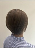 秋色◎30代40代小顔丸みショートボブ×艶髪