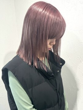 イワッシュ 大和駅店(IwAsh) レイヤーカット/ミルクティーグレージュ/ダブルカラー/ショート