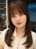 サーカス バイ ビュートリアム 青山(CIRCUS by BEAUTRIUM)&nbsp;レイヤーカットワンカール韓国風レイヤーベージュカラー表参道