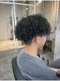 刈り上げマッシュ×ツイストスパイラルパーマ