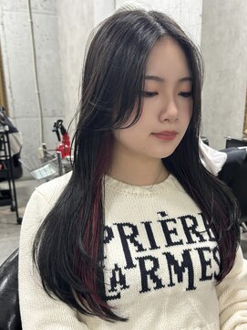 ルノン(LUNON) 暗めカラーグランマッシュデザインカラーフェイスフレーミング