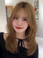 グロウ 恵比寿(grow) 韓国風ミルクティーグレージュカラーベージュブラウン