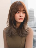 ダル 渋谷/表参道(DAL.)&nbsp;バタフライレイヤーロングレイヤーハイトーングレージュブリーチ