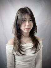 イマージュヘアー シースルーバング×ナチュラルハッシュレイヤー