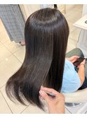 地毛風の柔らかさ×圧倒的ツヤの美髪ロング