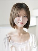 《Agu hair》小顔ショート 切りっぱなし シースルーバング