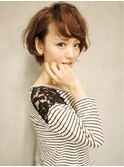 天神【 BIRTH】大人かわいいくせ毛風 ショートボブパーマ