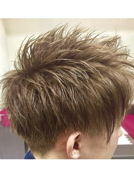 ヘアーサロン ティアレ(hair salon Tiare) ハイトーンダブルカラーブロンドベージュアップバングショート