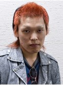 七三オールバックツイストパーマかき上げヘアコンマヘア