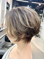 ブレス ヘアデザイン(BLESS hair design)&nbsp;ハイライトショート【静岡、大人可愛い、大人ショートカット】