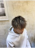 メッシュ×ツイストパーマ
