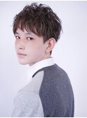 ハーフアップバング×束感
