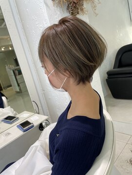 ファイブボックスヘアー 広島(five vox hair) ミルクティーベージュ