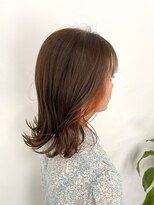 ルヴェルヘアー(Revel hair)&nbsp;インナーカラー×オレンジ