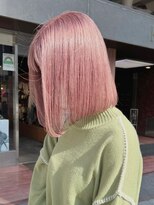 ベレーザシェルト(Beleza scelto)&nbsp;ba900_透明感ミルクティーピンクAラインアッシュピンクロブヘア