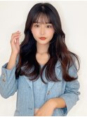  韓国前髪顔周り×フェミニンダークアッシュ【新宿/髪質改善】