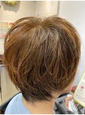 ヘアマニキュアで白髪染め☆　頭皮ストレスなし