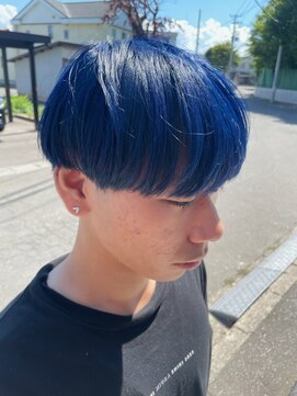 ヘア メイク ココ(hair make coco) マッシュ×マリンブルー