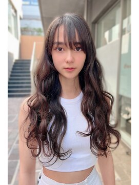 リークフー(Ree cu fuu) 10代20代30代40代前髪 ロングウェーブヘア 藤沢