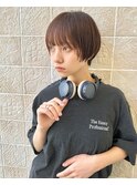 マッシュショート 顔まわりカット フェイスレイヤー 20代青山