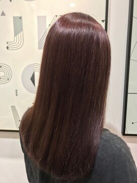 ヘアブランコブランコ 横浜(hair blanco_blanco) 似合わせカット/くびれヘア/デザインカラー/艶ボルドー[横浜駅]