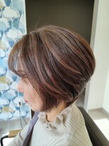 オキシビューティー セラピア&nbsp;《根元染め》手ぐしで簡単にセット♪ボブスタイル
