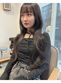 韓国レイヤー×髪質改善 美髪/ワイドバング/ブルーブラック