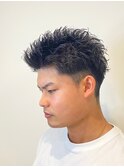 新潟スパイキーショート　新潟メンズパーマ