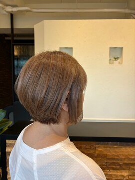 ヴァン カウンシル 王子(VAN COUNCIL) 大人のショートボブ×髪質ケアカラー 白髪染め/ブラウン#3