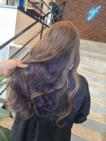 if&nbsp;シアーベージュ/パープル/インナーカラー