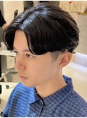 ビジネス 爽やか ニュアンスパーマ　ナチュラル 好感度ヘア