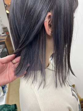 チャプター 千葉ニュータウン中央店(chapter) ハイトーンインナーカラーアッシュグレージュ