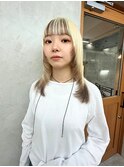 個性的デザイン×裾カラー×バングカラー