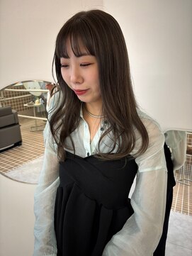 ハル 南平岸(HARU) 透け感が可愛いオリーブベージュ♪/ロングヘア/ダブルカラー