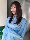 大人可愛い 前髪あり 顔周りカット レイヤー