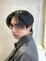 ニコ トウキョウ ロジック(nico TOKYO Logic)&nbsp;フェザーパーマニュアンスパーマメンズセンターパート襟足あり