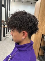 エルマーク 渋谷(L-MARK)&nbsp;シャドウパーマメンズカットスパイラルパーマツイスパ波巻き