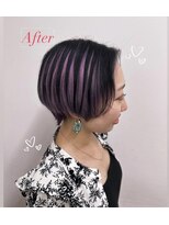 ローズ(ROSE)&nbsp;ブラック × パープル × アンブレラカラー