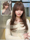 髪質改善/縮毛矯正/ミディアムレイヤー/酸性ストレート/大宮